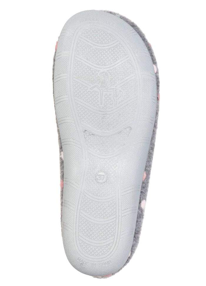 Laurina, klassische Damen-Hausschuhe, mit P&uuml;nktchen-Stickerei 