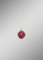 Anhänger mit echtem Granat 