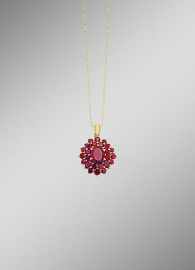 Anhänger mit echtem Granat 