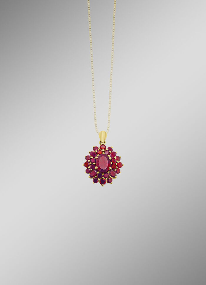 Anhänger mit echtem Granat 