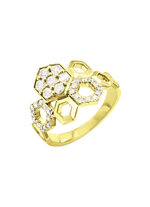 Bildsch&ouml;ner Damenring mit Brillanten 