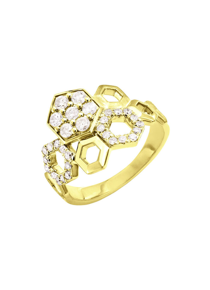 Bildsch&ouml;ner Damenring mit Brillanten 