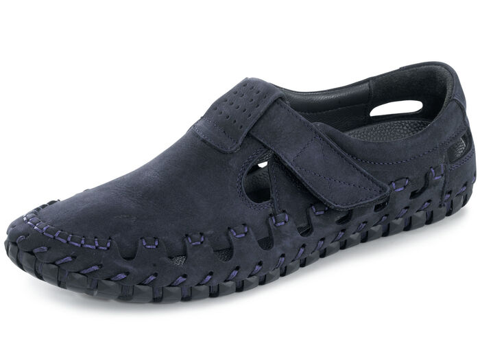 Gemini Slipper mit effektvollen Ziern&auml;hten MARINE