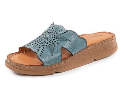 Gemini Pantolette aus Nappaleder mit Perforation 