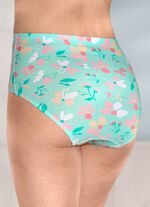 Viererpack Slips mit farbharmonischem Floraldessin 