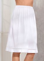 Halbrock mit Spitzenband 