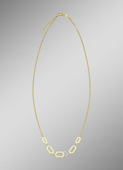 Moderne Halskette mit Zirkonia 