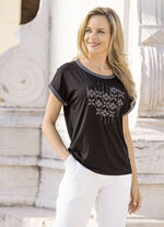 Shirt mit exklusiver Strasszier 