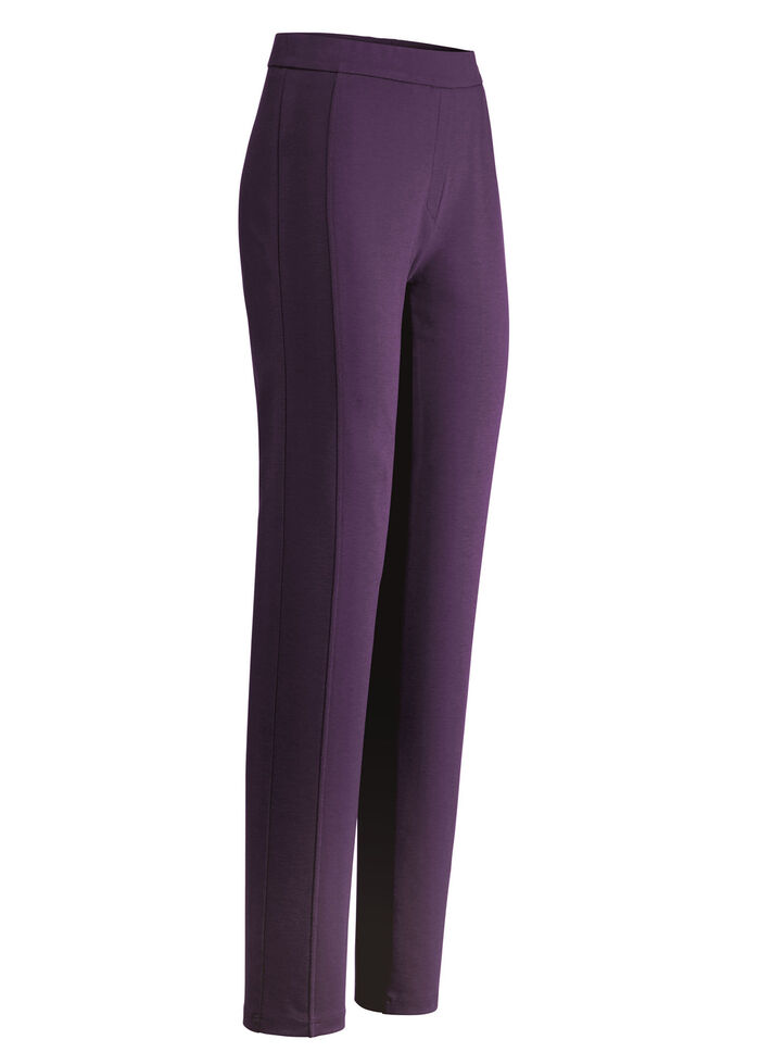 Hose mit figurgünstiger Teilungsnaht BROMBEER