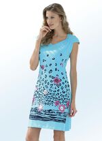 Zweierpack Kleider mit platziertem Druckdessin und &uuml;berschnittenen &Auml;rmeln 