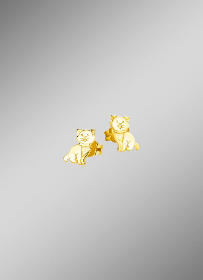 Ohrstecker mit Katze 