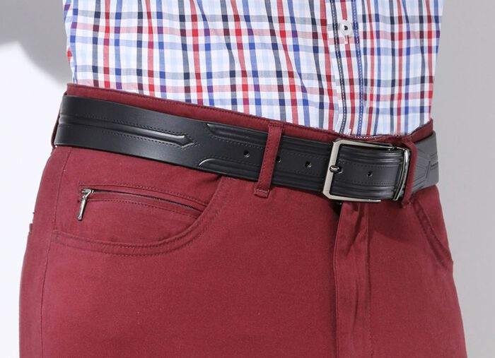 GINO GALANTE Herren-G&uuml;rtel inkl. Box, zum K&uuml;rzen, 4 cm breit 