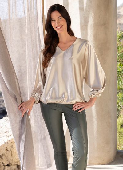 Tunika mit Fledermaus&auml;rmeln 