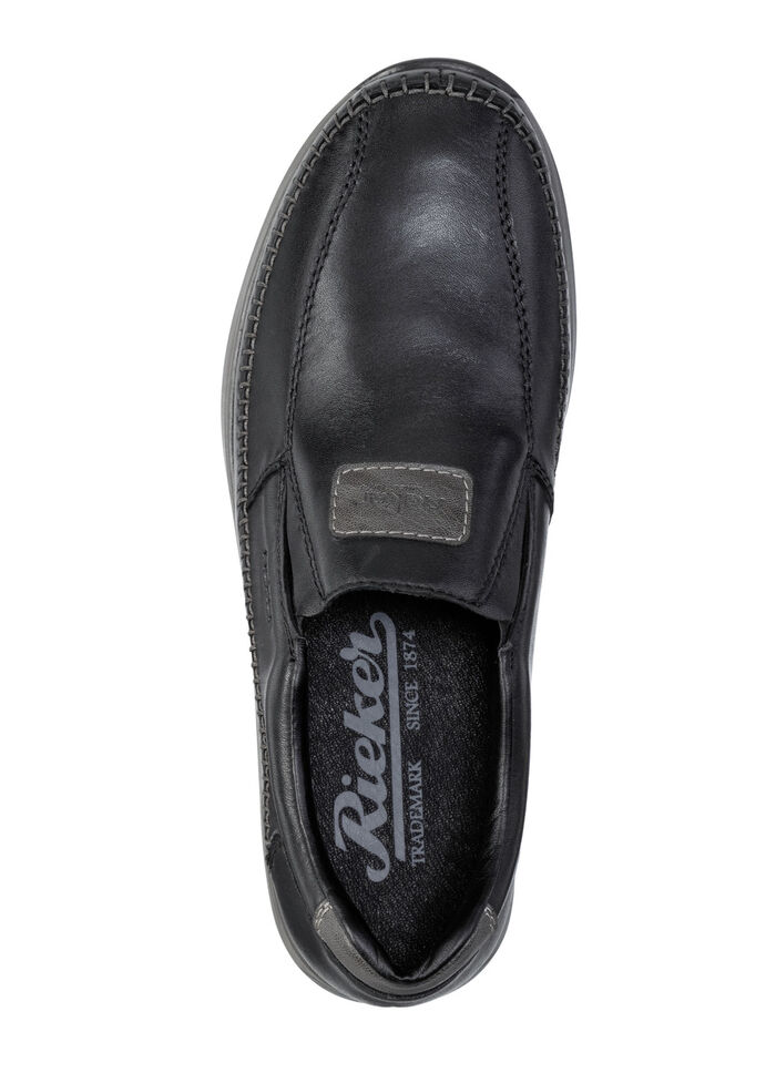 Rieker Slipper aus Nappaleder SCHWARZ