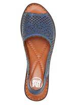 ELENA EDEN, sommerliche Damen-Sandaletten, Weite G, aus Leder JEANS