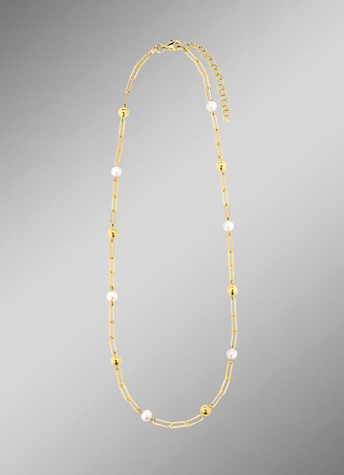 Halskette aus Gold mit S&uuml;&szlig;wasser-Zuchtperlen 