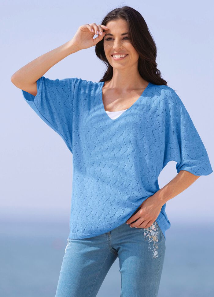 Pullover in sehr weicher Qualität BLEU