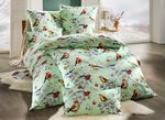 Bettw&auml;sche-Garnitur von Biberna mit Rei&szlig;verschluss LINDGR&Uuml;N