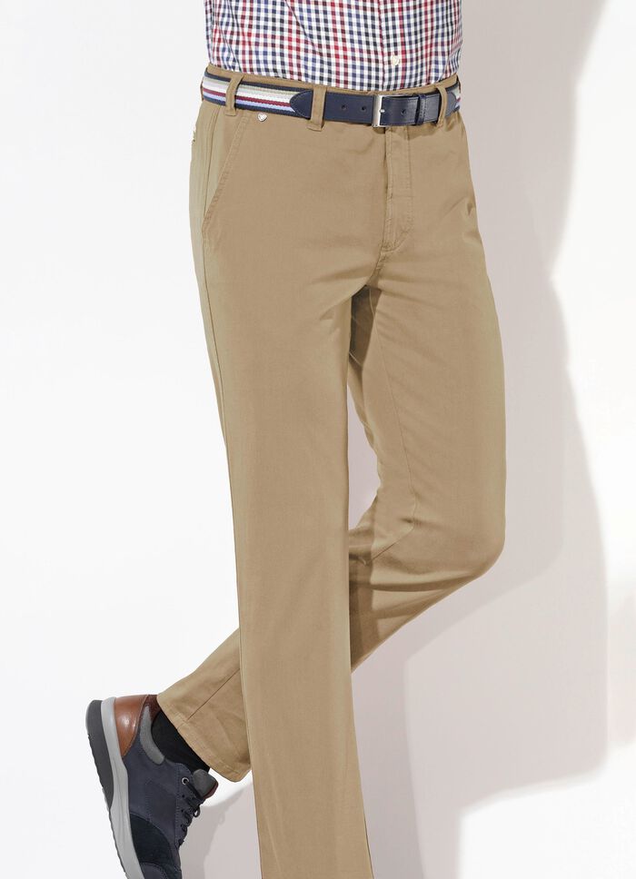 "Br&uuml;hl"-Hose mit G&uuml;rtel in 3 Farben 