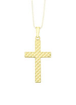 Kreuz-Anhänger mit Diamantmuster 