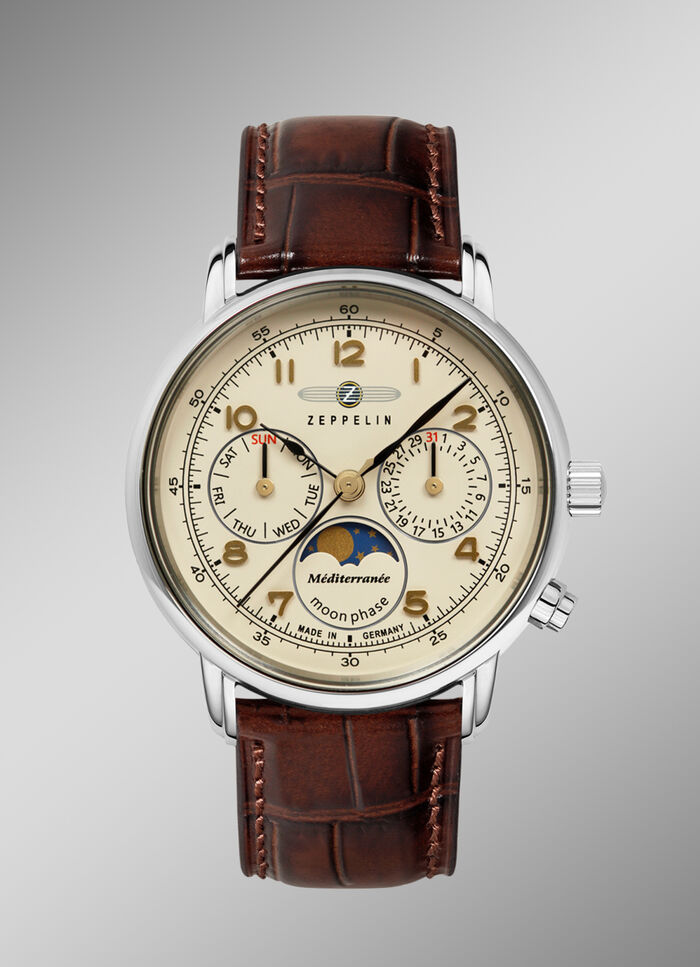 Zeppelin-Quartz-Partneruhren der Serie Méditerranée 