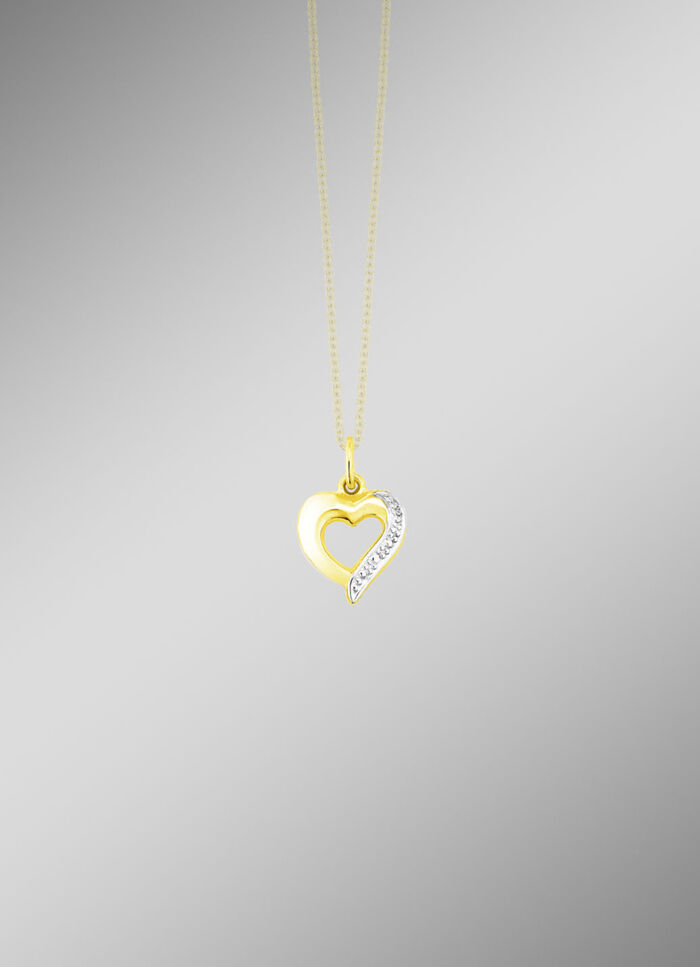 Herz-Anh&auml;nger in Bicolor 