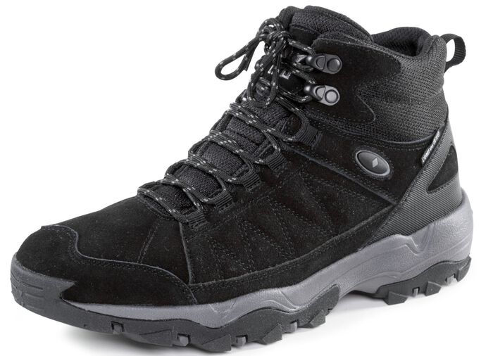 Stiefelette mit gummierten Eins&auml;tzen SCHWARZ