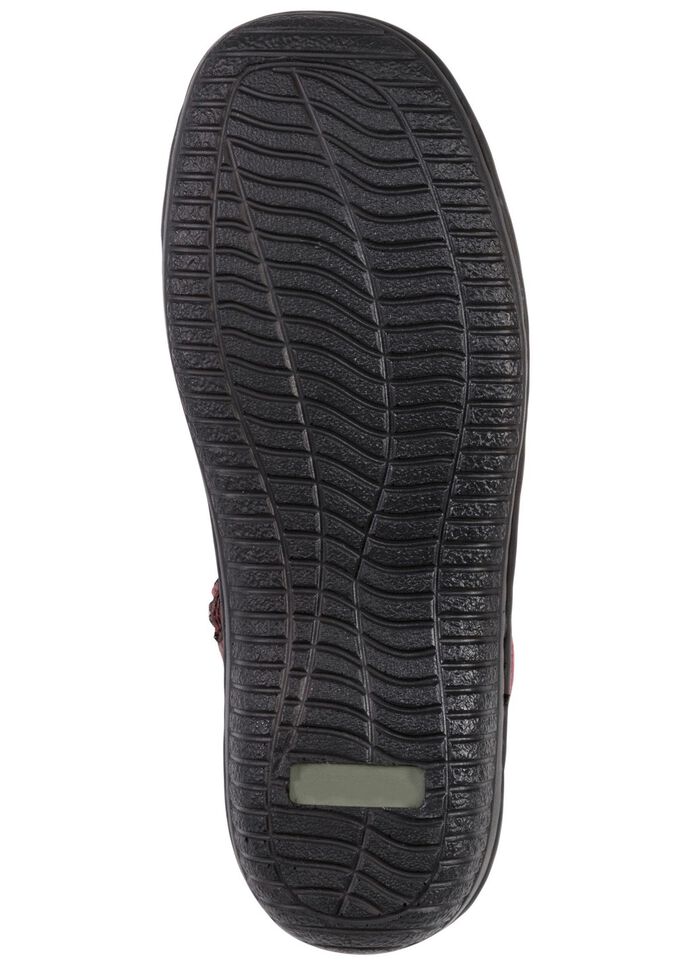 ELENA EDEN Bootie mit Knitter-Struktur BURGUND