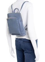 Laurina Rucksack aus genarbtem Kalb-Nappaleder JEANS