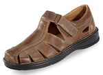 Gemini, sommerliche Herren-Slipper, aus Leder MARONE