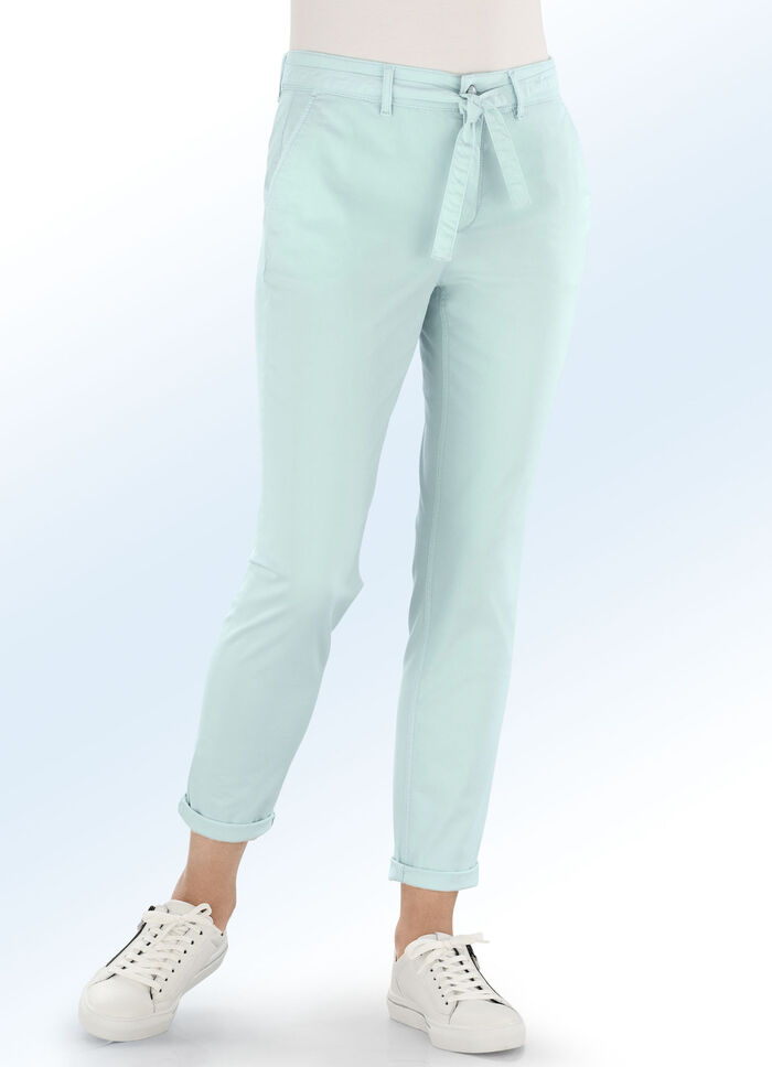 Hose in trendiger Chino-Form JADEGRÜN