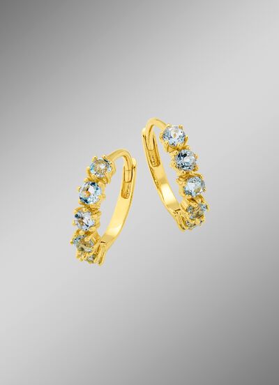 Creolen mit Blautopas 