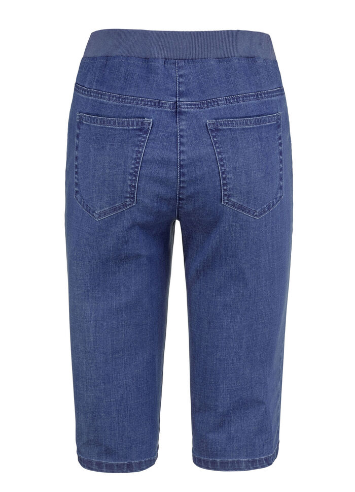 Bermudas mit Jersey-Bund JEANSBLAU