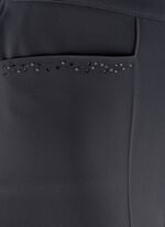 Hose mit funkelndem Perlen- und Glitzersteinchenbesatz SCHWARZ