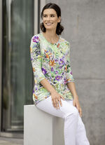 Shirt-Tunika mit farbbrillantem Druck 