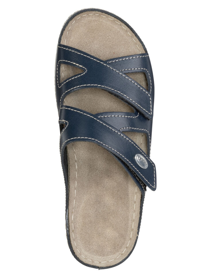 ELENA EDEN Pantolette aus Nappaleder MARINE