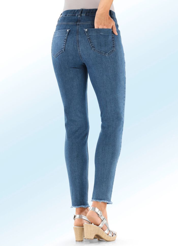 Magic-Jeans mit angesagtem Fransensaum 