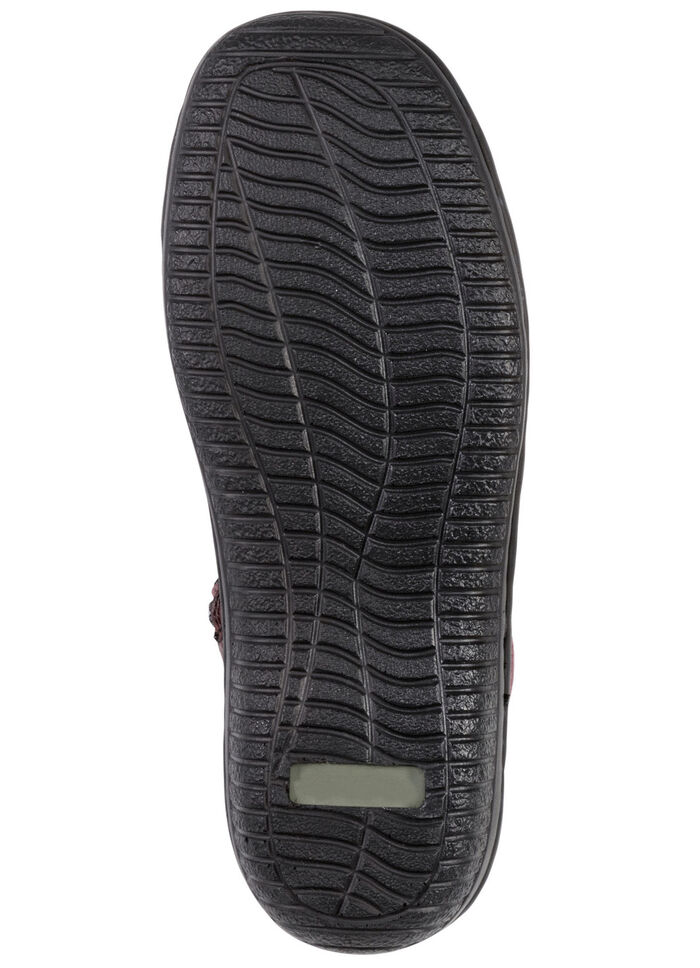 ELENA EDEN Bootie mit Knitter-Struktur BURGUND