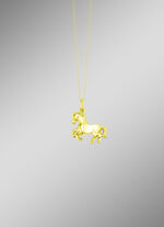 Pferde-Anh&auml;nger aus Gold 