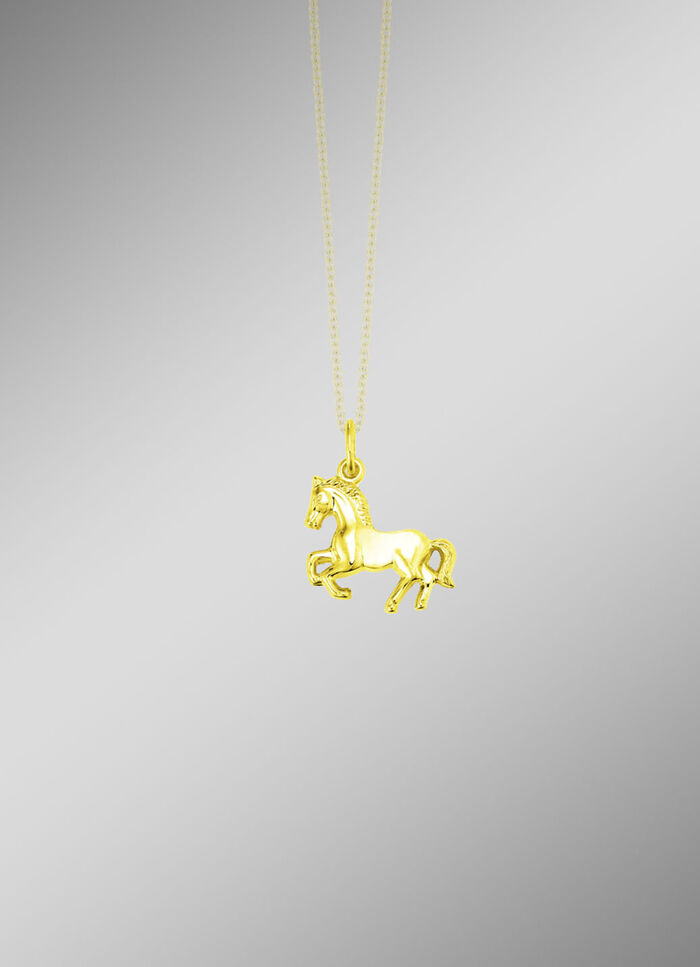 Pferde-Anh&auml;nger aus Gold 