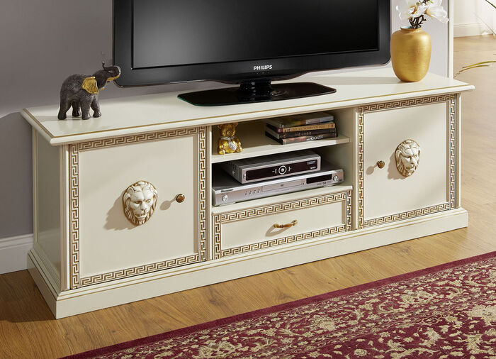 Hochwertiges Möbelprogramm mit Verzierungen CREME-GOLD