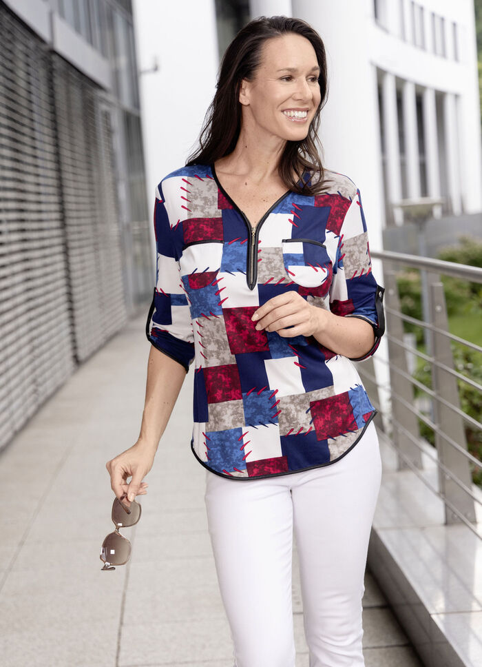 Shirt-Tunika in tollem Dessin 