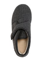 Textil-Stiefelette mit dezentem Fischgrat-Muster ANTHRAZIT