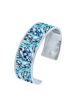 Moderner Armreif mit Mosaikmuster 