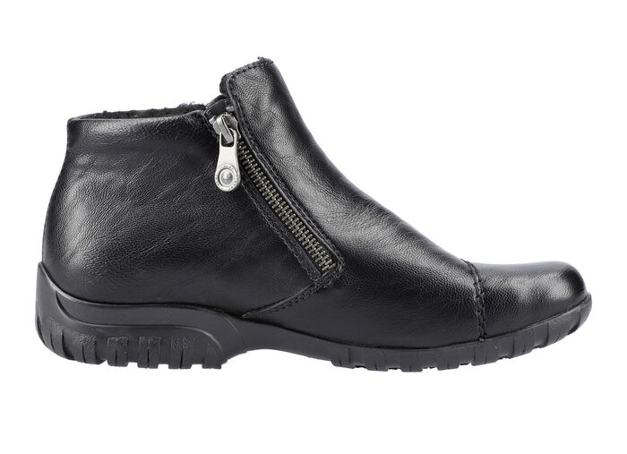 Rieker Bootie mit Ziersteppung SCHWARZ