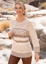 Pullover mit dekorativen Effekten 