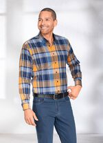 Kariertes Hemd mit Button-Down-Kragen 