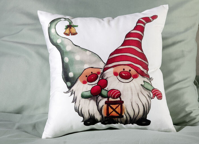 Kissenbezug Wichtel mit Reißverschluss 