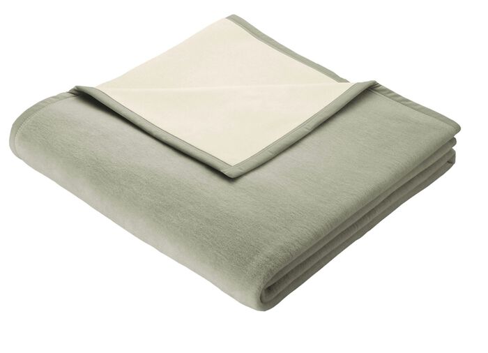 Schlafdecke mit Veloursbandeinfassung 