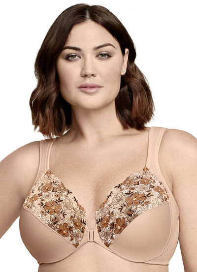 Glamorise Bügel-BH mit Vorderverschluss 